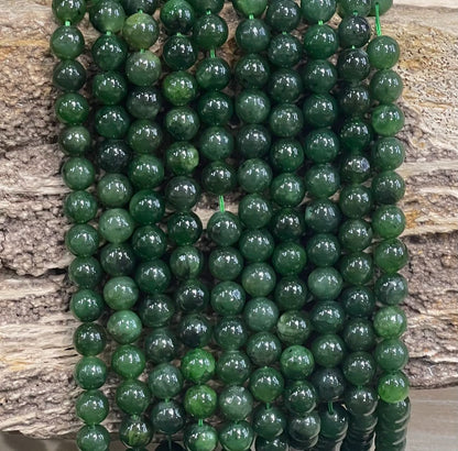 Nephrite aka Jade A Grade Round 6mm 8mm