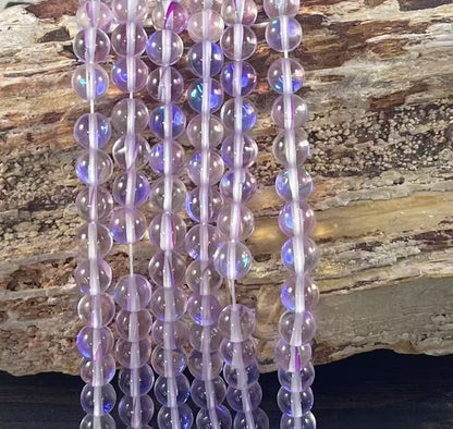 Mermaid Glass Beads aka Mystic Aura Quartz Round 6mm 8mm