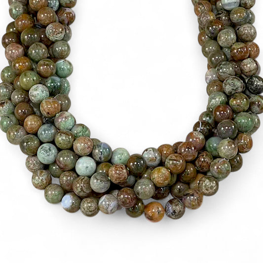 African Green Opal Round