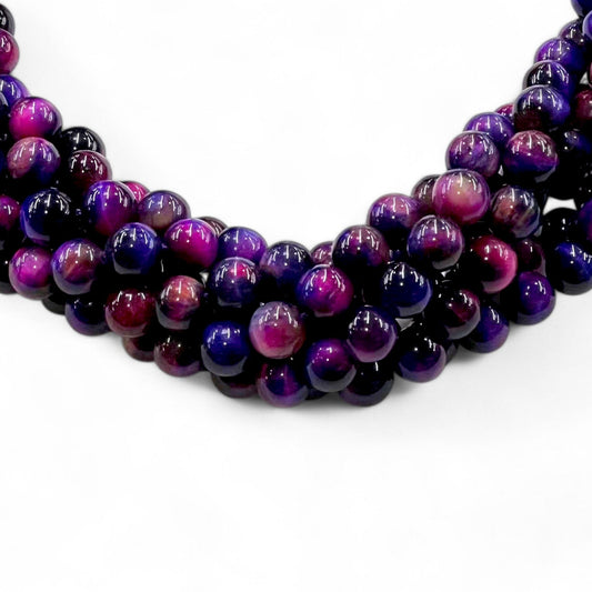 Galaxy Tiger Eye (Dyed) Round