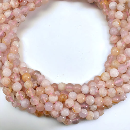 Cherry Blossom Agate, Sakura Agate, Flower Agate Round