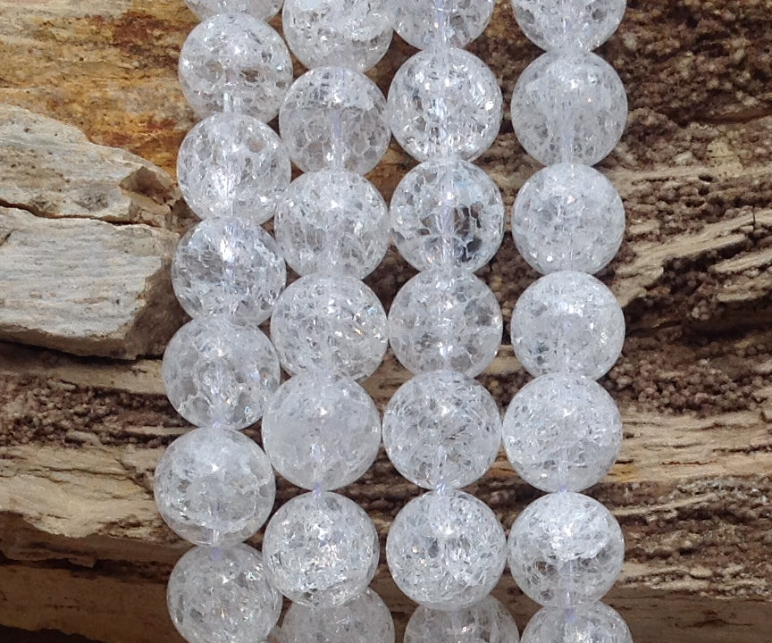 Crackle Crystal Quartz Round