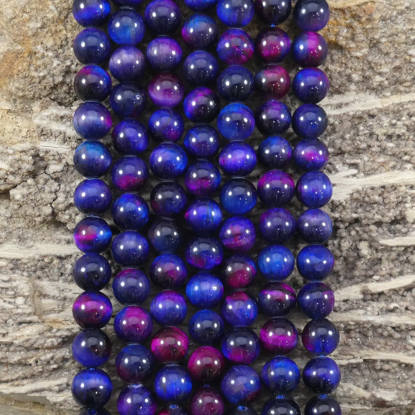 Galaxy Tiger Eye (Dyed) Round