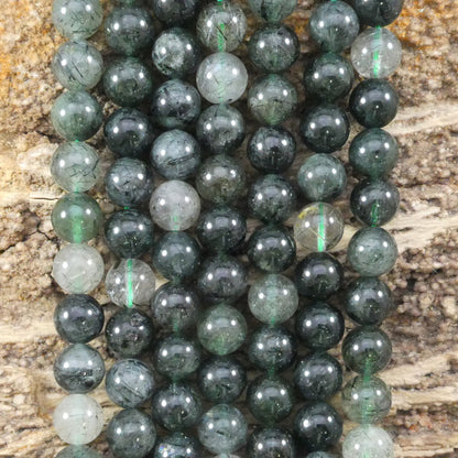 Green Rutilated Quartz Round