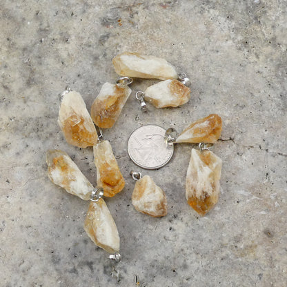 Phantom Citrine, Rough Point Pendant