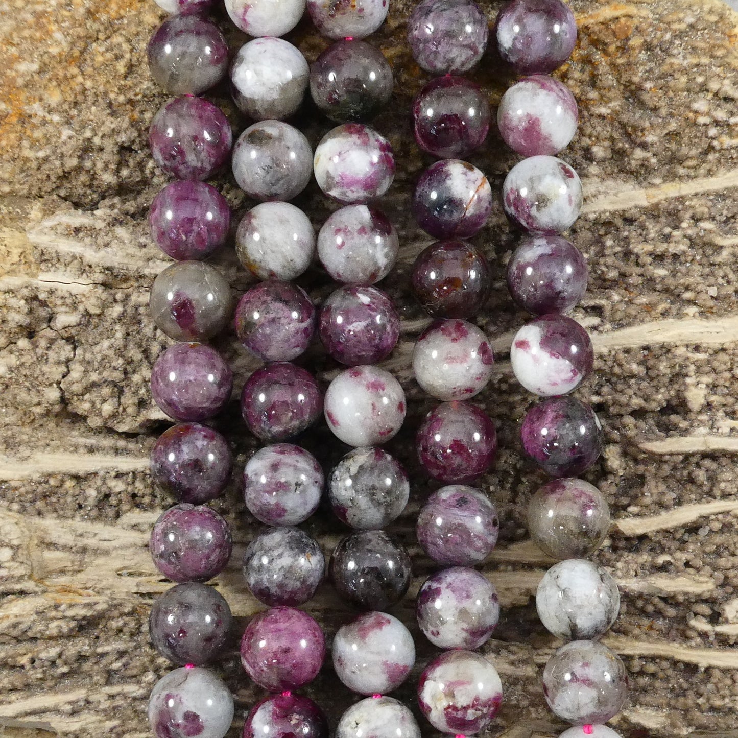 Plum Blossom Tourmaline Round