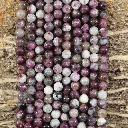 Plum Blossom Tourmaline Round