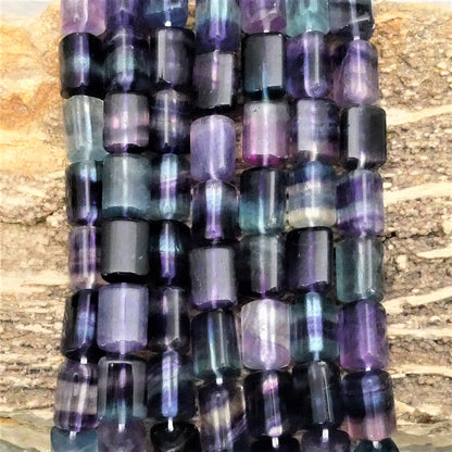 Rainbow Fluorite Tube Shapes