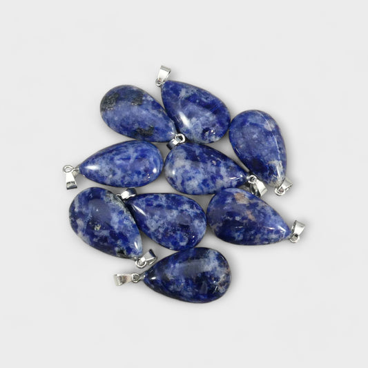 Sodalite 18x30mm Teardrop Pendant