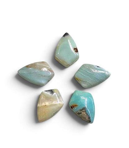 Multi Amazonite Kite Shape Pendant 25x30mm
