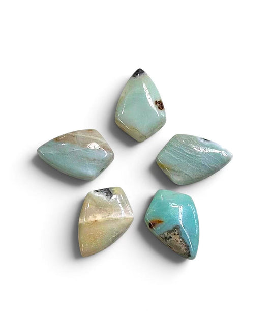Multi Amazonite Kite Shape Pendant 25x30mm