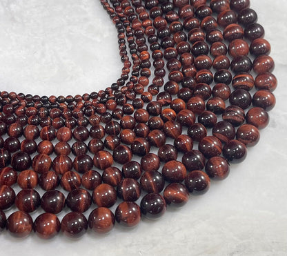 Red Tiger Eye Round