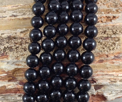 Black Onyx aka Black Agate Round