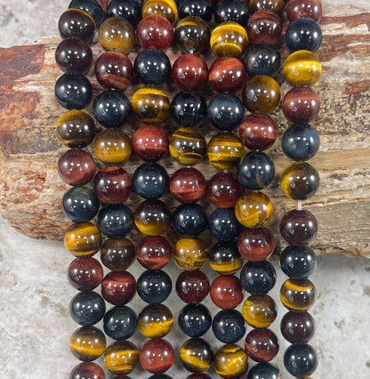 3-Color Tiger Eye Round AA