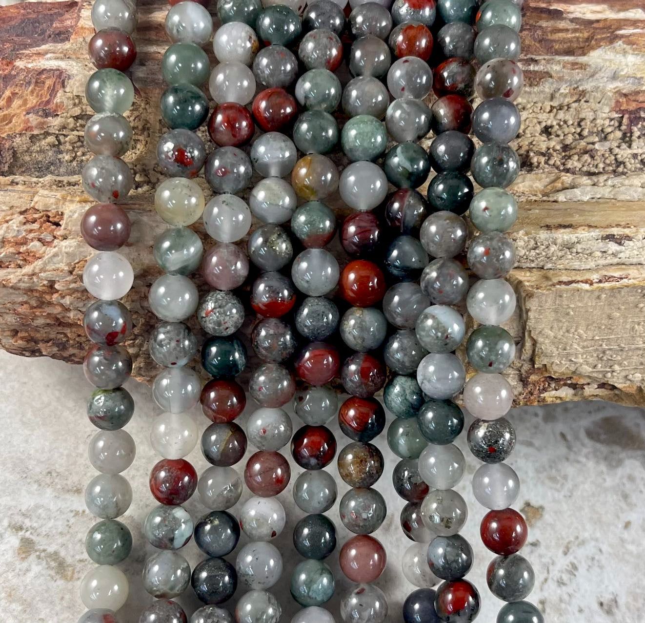 African Bloodstone Round 6mm 8mm