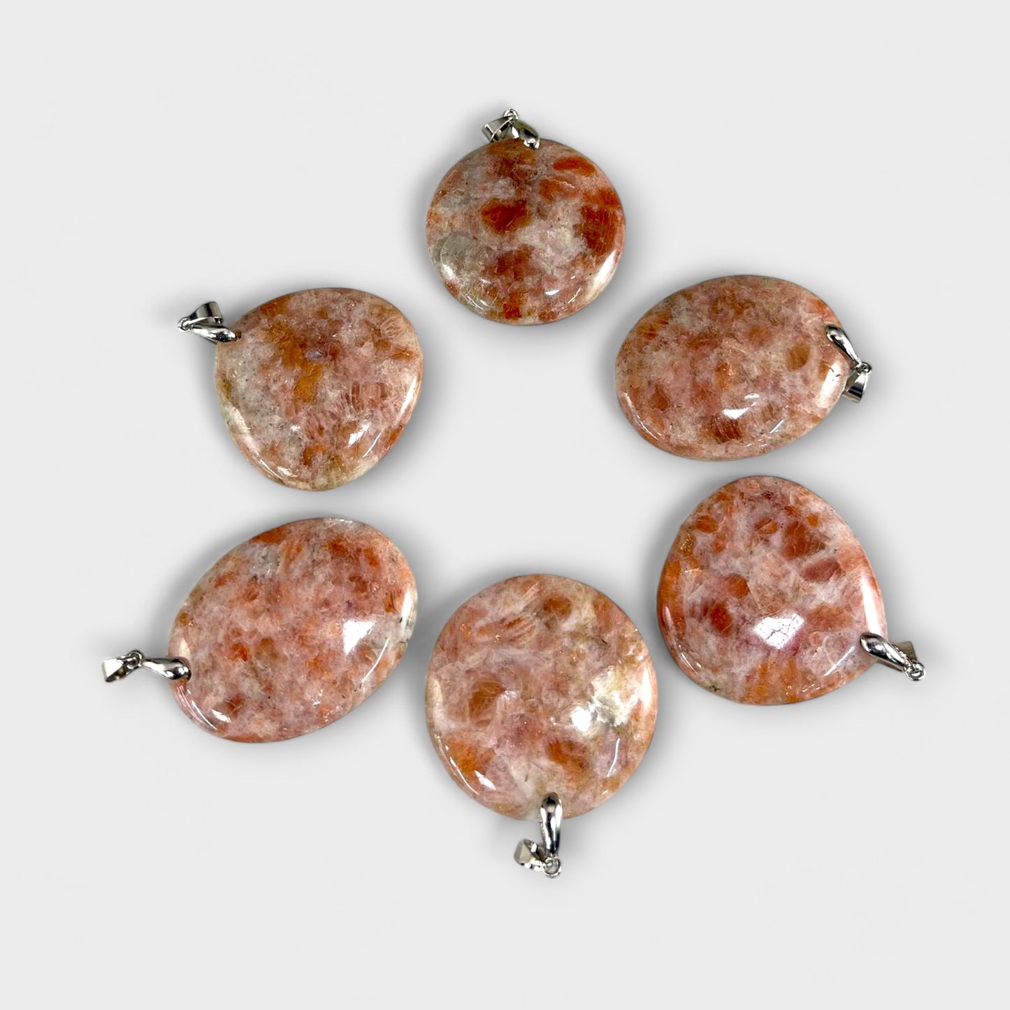 Sunstone, Pendant (1pc) -Round/Oval/Reuleaux Triangle Shapes