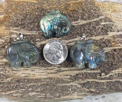 Labradorite, Animal Shape Pendants (1pc)