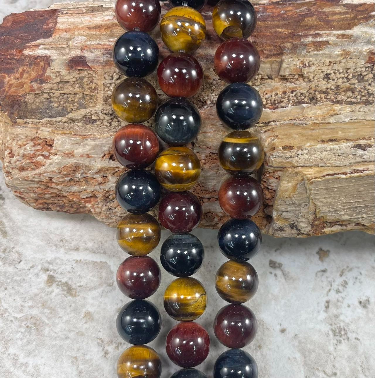 3-Color Tiger Eye Round AA