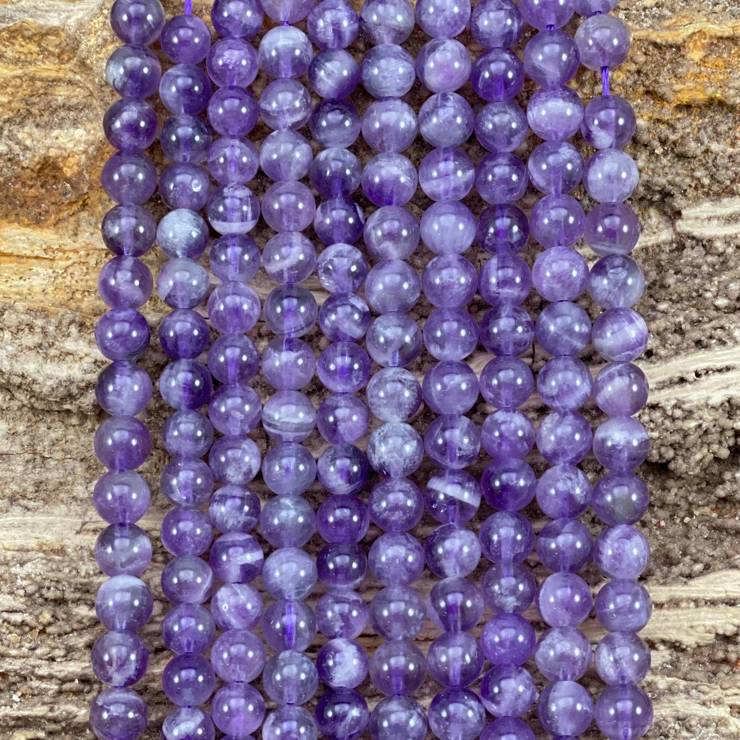 Dog Tooth Amethyst Round