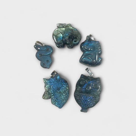 Labradorite, Animal Shape Pendants (1pc)