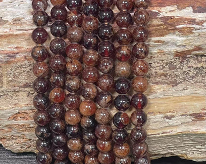 Hessonite Garnet Round 6mm 8mm
