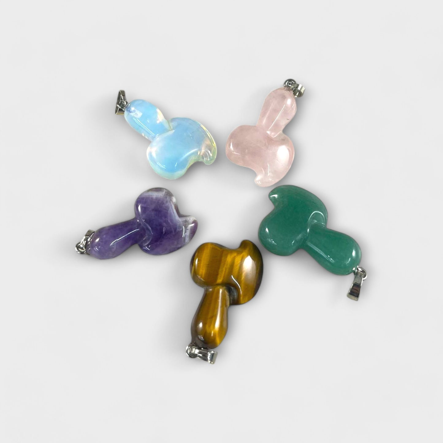 Knight Axe, Gemstone Pendants, 20x32mm (1pc), Amethyst, Opalite, Rose Quartz, Green Aventurine, Yellow Tiger Eye