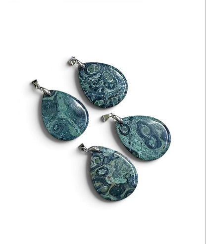 Kambaba Jasper Teardrop Shape Pendant 30x40mm