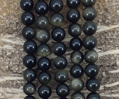 Golden Obsidian Round