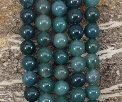 Green Moss Agate Round