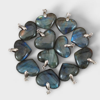 Labradorite Heart Pendant