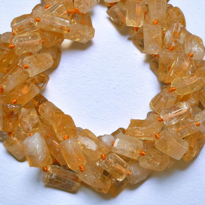 Citrine Cut Tubes