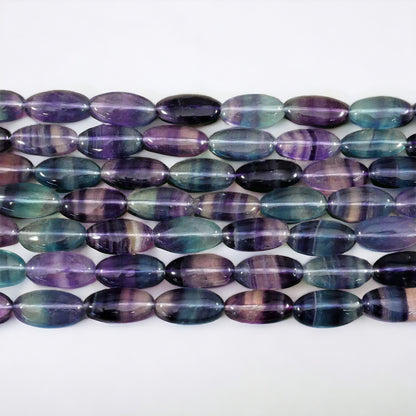 Rainbow Fluorite Oval Strands