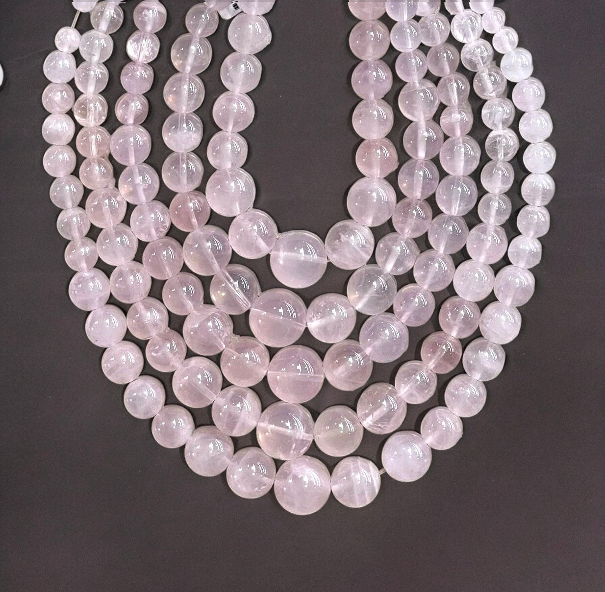 Rose Quartz Graduated Round 6-15mm