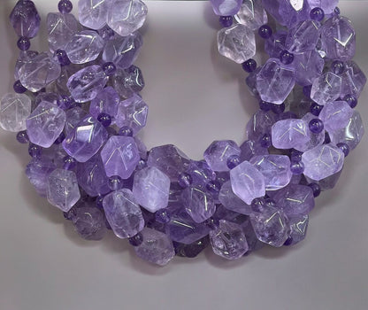 Lavender Amethyst Rectangle Cut Shapes