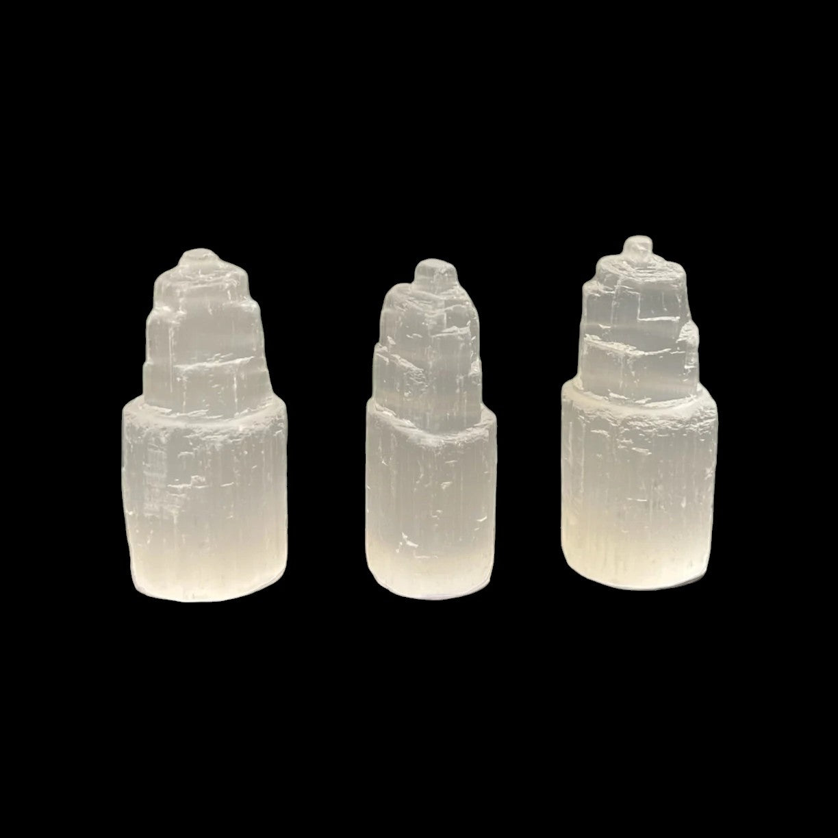 Selenite Iceberg Tower, Skyscraper, Mountain, X-small 2.5in/ 6cmTall