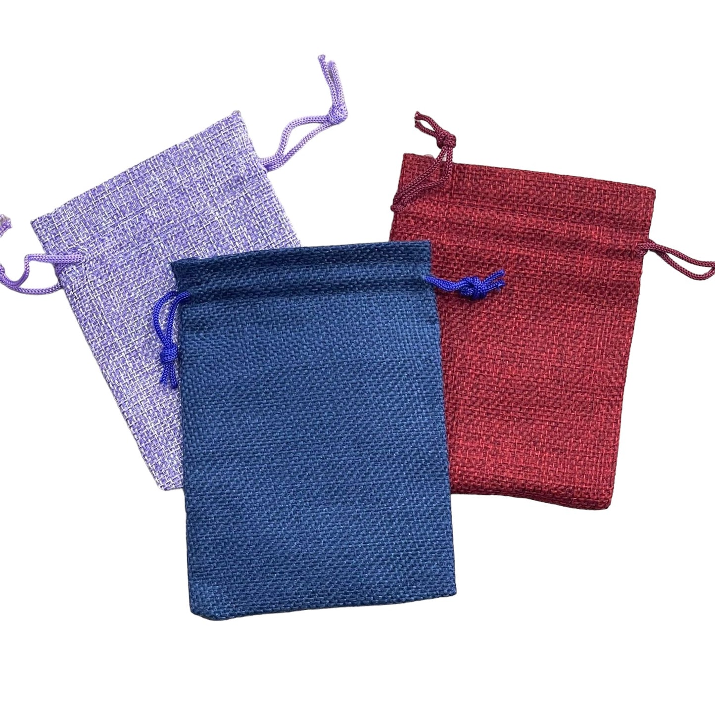 Burlap Gift Bags, Approx. 9x12cm (12pcs), 14 Color Options