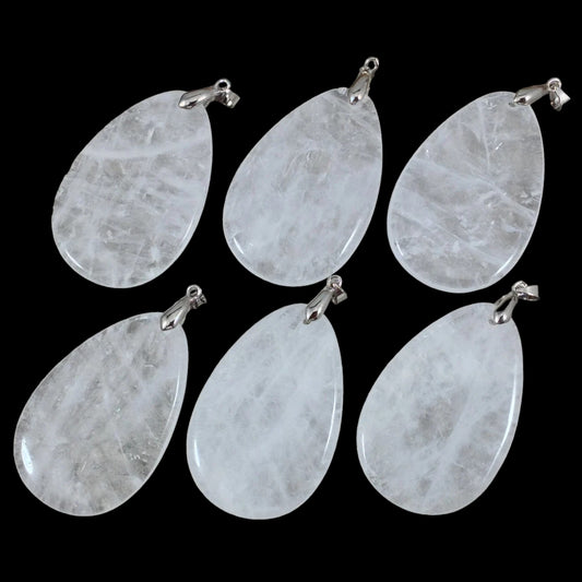 Crystal Quartz Teardrop Pendant