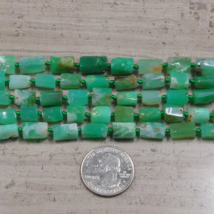 Chrysoprase Cut Tubes A Grade