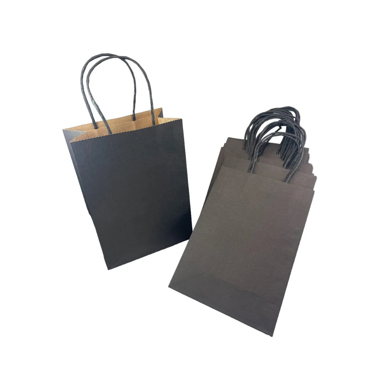 Prime Thick Paper Bags with Handle, Kraft Paper Shopping Gift Bags Red, Navy Blue, Green, Brown, Black (12pcs)