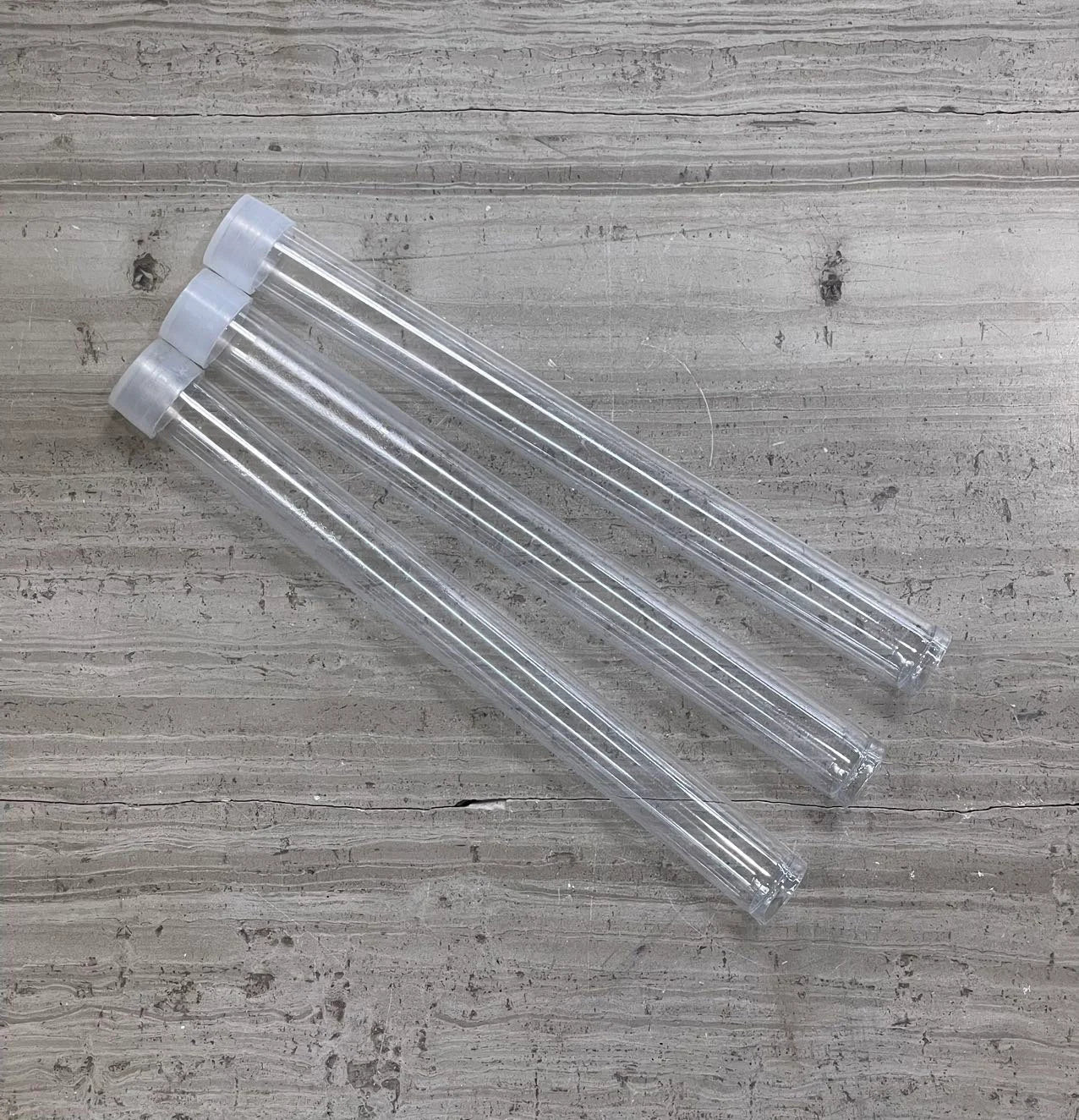 Clear Plastic Round 5 in Tubes