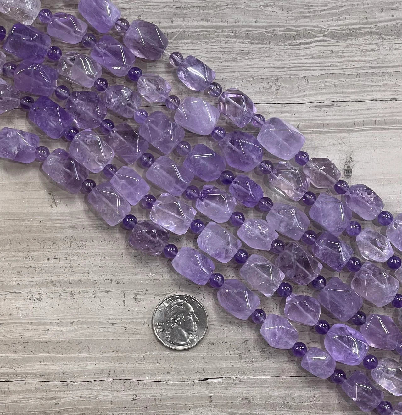 Lavender Amethyst Rectangle Cut Shapes