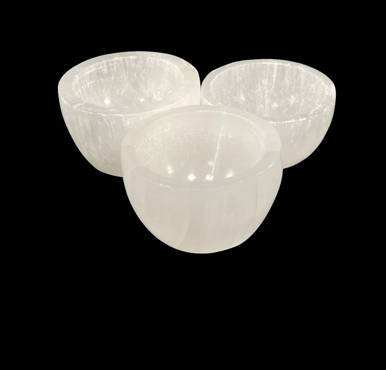 Selenite Small Charging Bowl 2in/5.5cm Wide & 1.5in/3cm Tall (1pc)