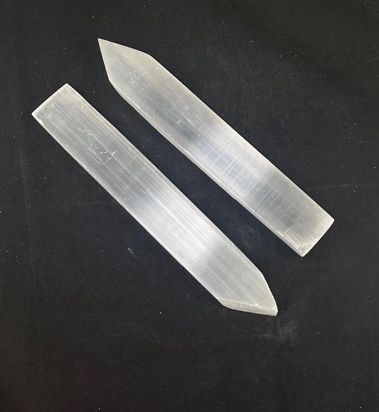 Selenite, Slab w/ Point/ Ruler, 7.75-8in Length (1pc)