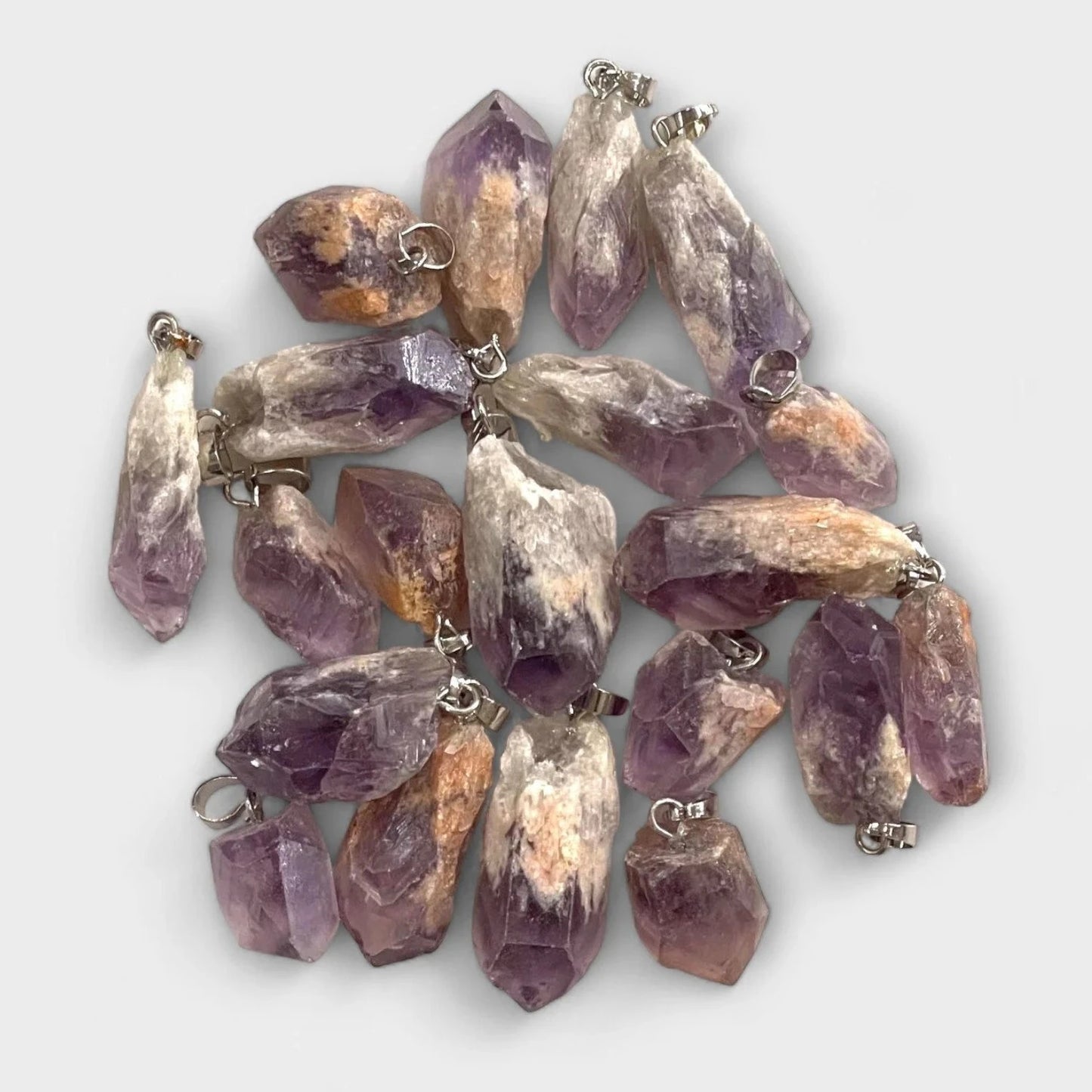 Phantom Amethyst, Rough Point Pendant