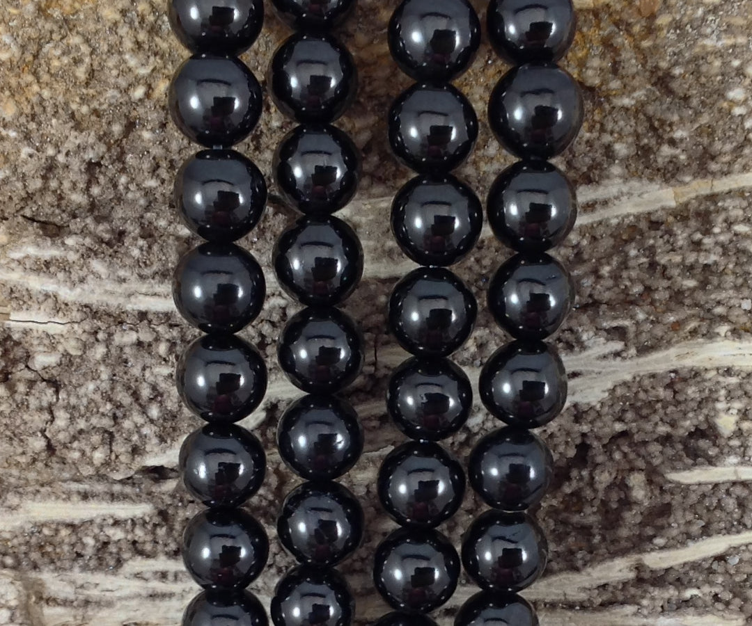 Jet aka Petrified Coal Lignite Round 10mm Round