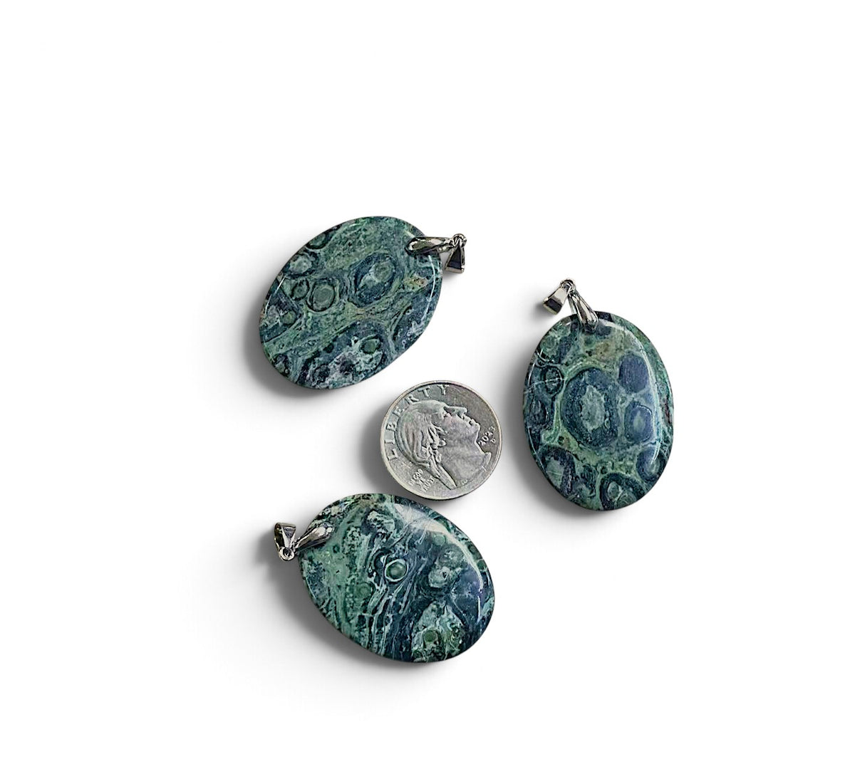 Kambaba Jasper Oval Shape Pendant 30x39mm
