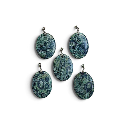Kambaba Jasper Oval Shape Pendant 30x39mm