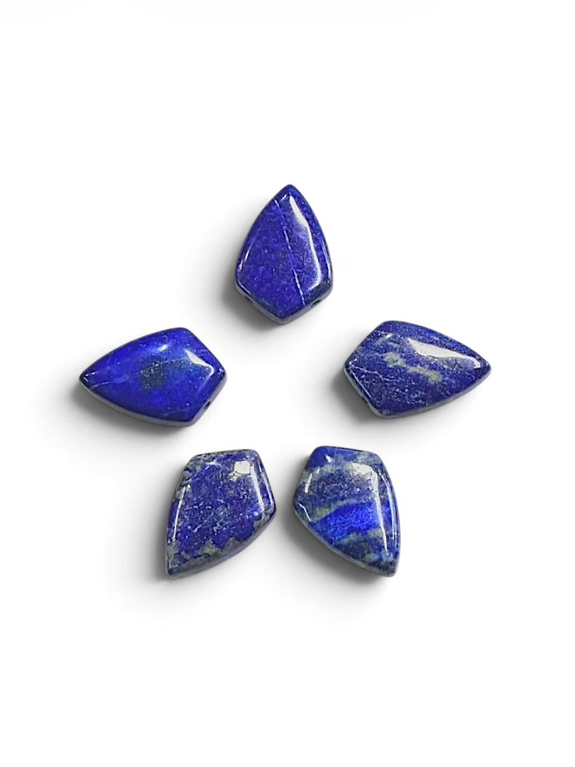 Natural Lapis Kite Shape Pendant 25x30mm