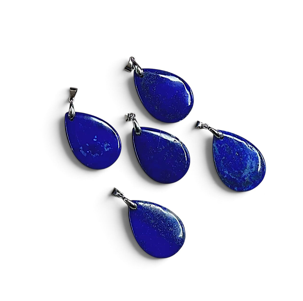 Natural Lapis, Teardrop Pendant, 25x36mm