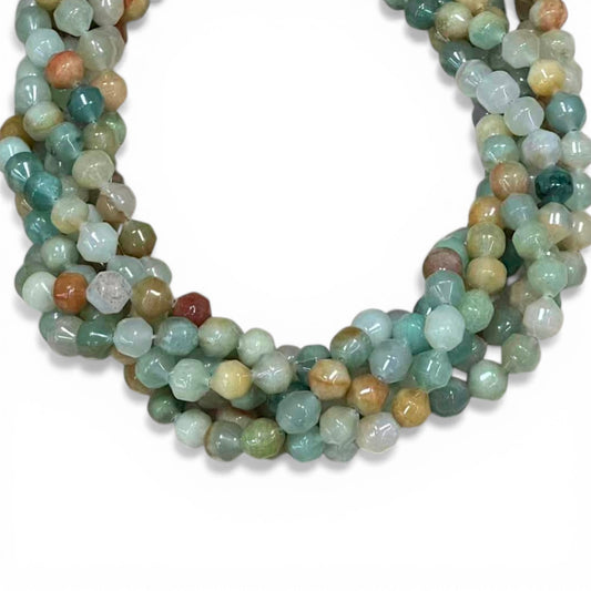 Multi Color Aventurine Cut Lantern 8mm